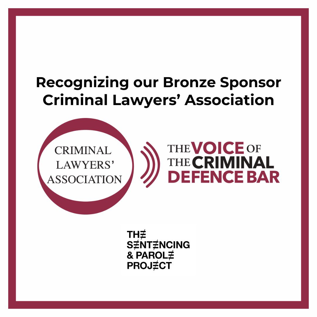 Sentencing and Parole Project (SPP) (@spproject_) on Twitter photo Thank you to our Bronze Sponsor, <a href="/ClaOntario/">Criminal Lawyers’ Association</a>! CLA is Canada’s largest Criminal law specialty association. Become a member today: members.criminallawyers.ca/joinus.
Early bird tickets for SPP’s second annual fundraising gala are still on sale, don’t miss out! eventbrite.ca/e/sentencing-a… Thank you to our Bronze Sponsor, <a href="/ClaOntario/">Criminal Lawyers’ Association</a>! CLA is Canada’s largest Criminal law specialty association. Become a member today: members.criminallawyers.ca/joinus.
Early bird tickets for SPP’s second annual fundraising gala are still on sale, don’t miss out! eventbrite.ca/e/sentencing-a…