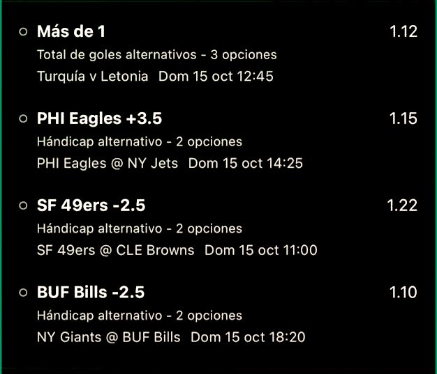 ApuestasPerras's tweet photo. Domingo de @NFL y vamos con el #RetoPerro de hoy, suerte 🍀
#SomosApuestasPerras
#ApuestasDeportivas
#Tipsters
#Apuestas https://t.co/8SWaBMC479