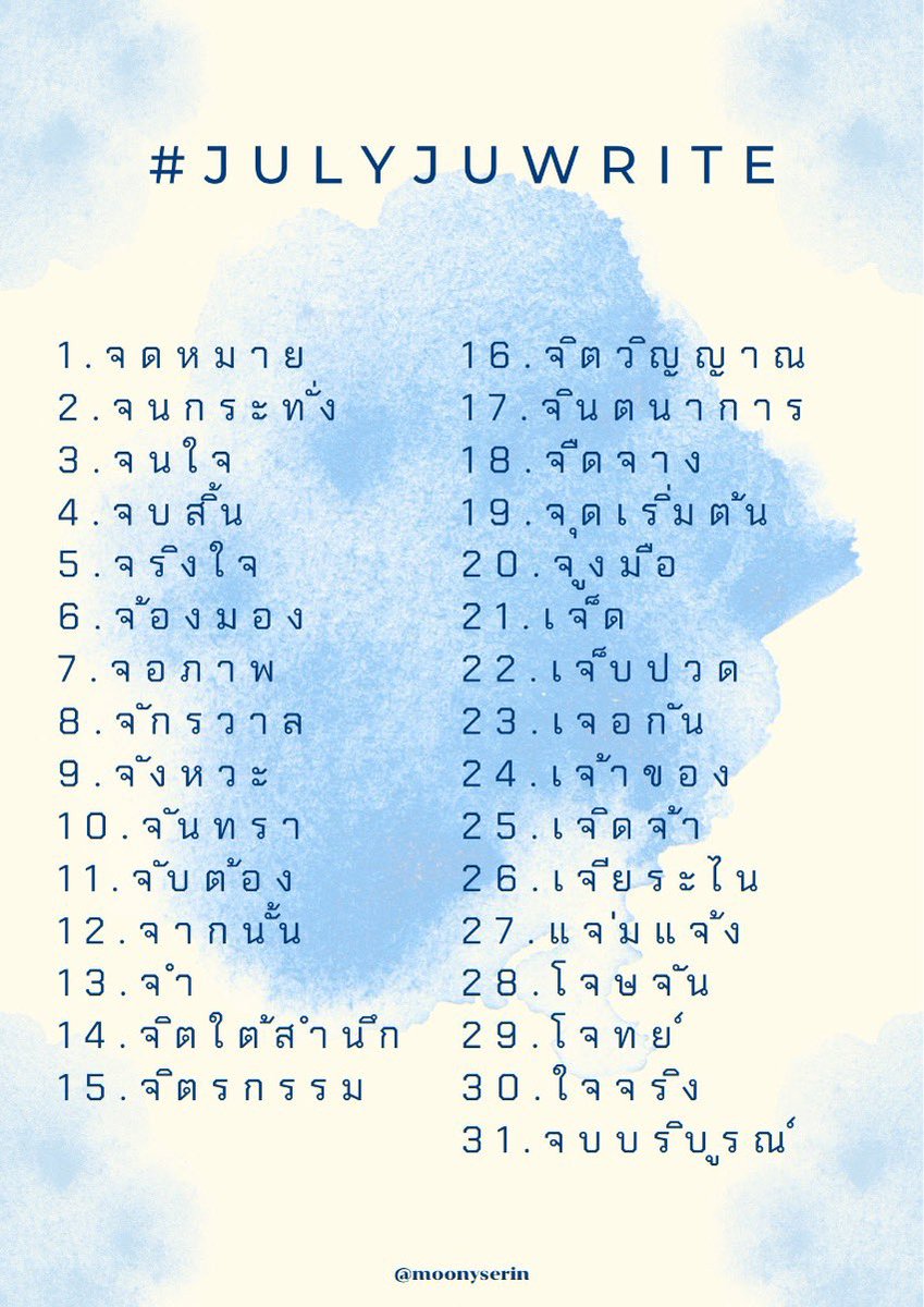 Schvala_'s tweet photo. ขออนุญาตค่ะ (มาโควทเกือบทุกอัน ไม่รู้คุณเอมเบื่อกันหรือ���ัง ;_;)
In the embrace of the stars #ตะวันเดือนเลือนมลาย ✨
เรื่องราวของลลินรวีฝาแฝดผู้จับจูบมือกันในวัยเยาว์ ก่อนจะถูกพรา��จากกันและมีชีวิตที่ต่างกันสิ้นเชิง
https://t.co/kOIUh3VJzx
เรื่องนี้มาจากเขียนจาก #julyjuwrite ค่ะ https://t.co/57gVtTH9JU