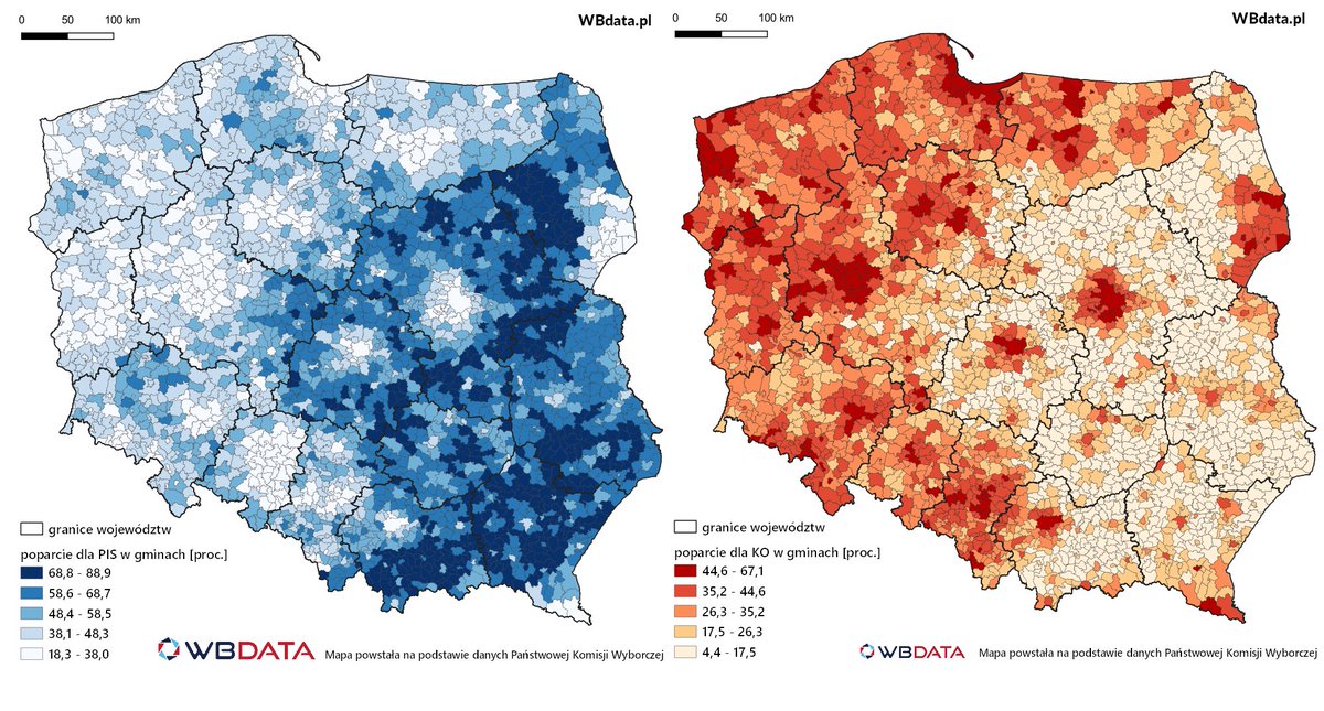 Insider_FX's tweet photo. 🇵🇱 W oparciu o wyniki wyborów parlamentarnych z 2019 roku można podejrzewać, która z głównych partii mogła bardziej zmobilizować swoich wyborców podczas #Wybory2023. https://t.co/gXqEXo9yZd