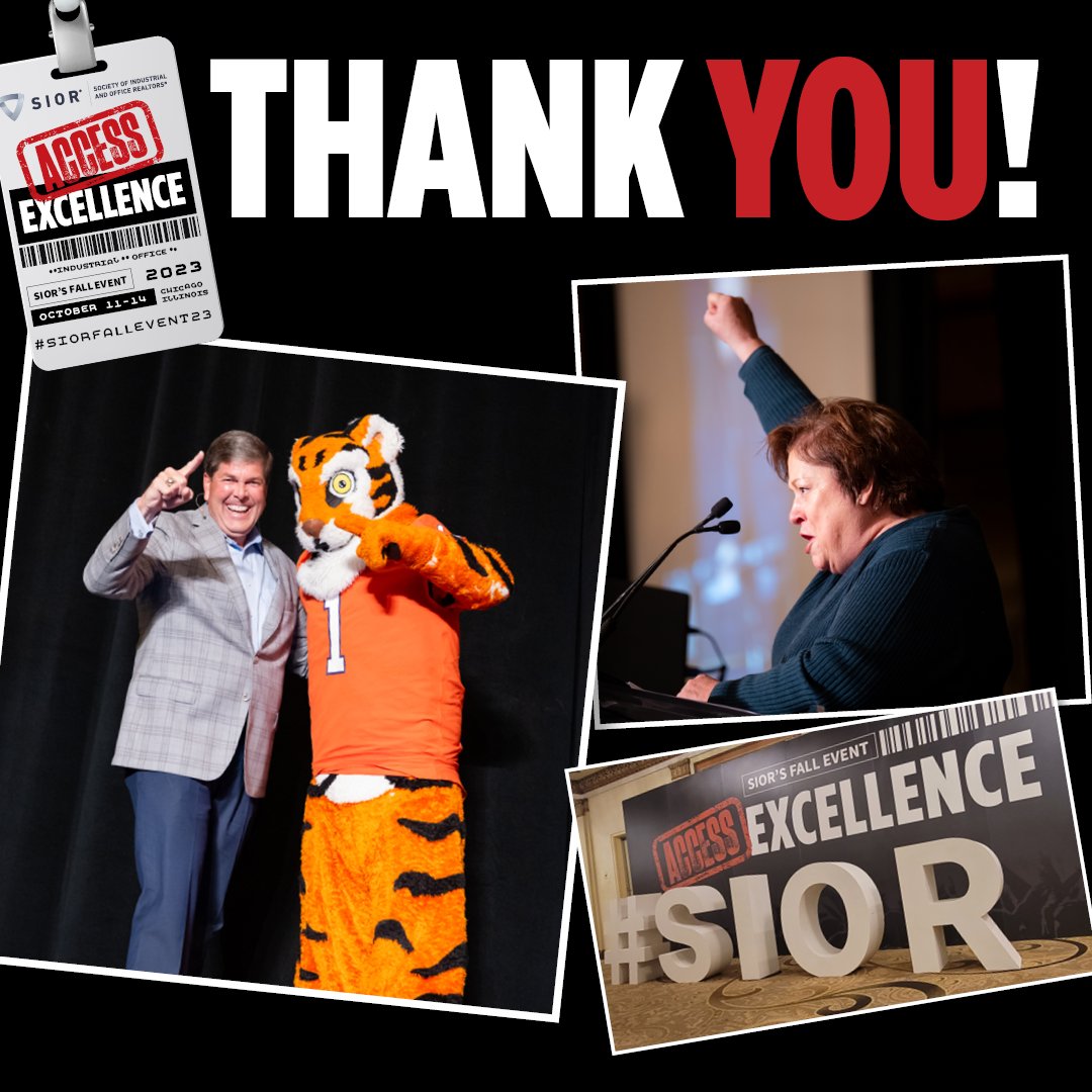 SIORglobal's tweet photo. Thanks to our outstanding #SIORFallEvent23 sponsors, speakers, exhibitors, and attendees! We had a fantastic time learning and networking with the best in #CRE here in the #WindyCity. We'll miss you, but stay tuned for more excellence next year at Amelia Island! https://t.co/SsXFW554M4