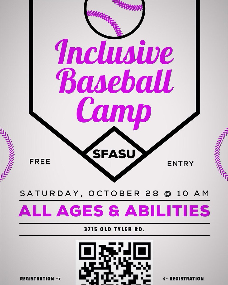 CoachJCardenas's tweet photo. Only a couple of weeks until the best camp @SFA_Baseball puts on. If you know a special needs individual please get them there. I promise they won’t regret it! https://t.co/HbK56mAVcS