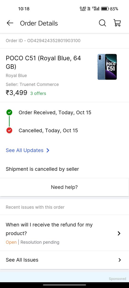 iambharat98's tweet photo. I had 2500rs firedrop coupon which i used in this order.@flipkartsupport @flipkartsupport @BandBajaateRaho i want my coupon to be refunded and i urged flipkart to stop cancelling order.#cheaterflipkart https://t.co/SsN7lg6ap7