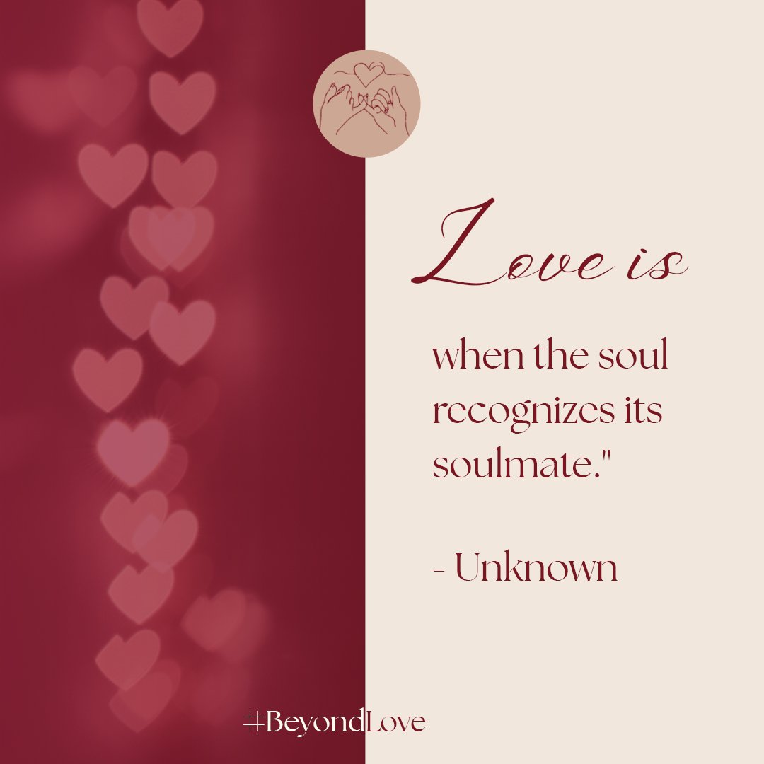 Beyond_love_com's tweet image. Love is when the soul recognizes its soulmate ♥️

#beyondlove #love #quote #soulmate