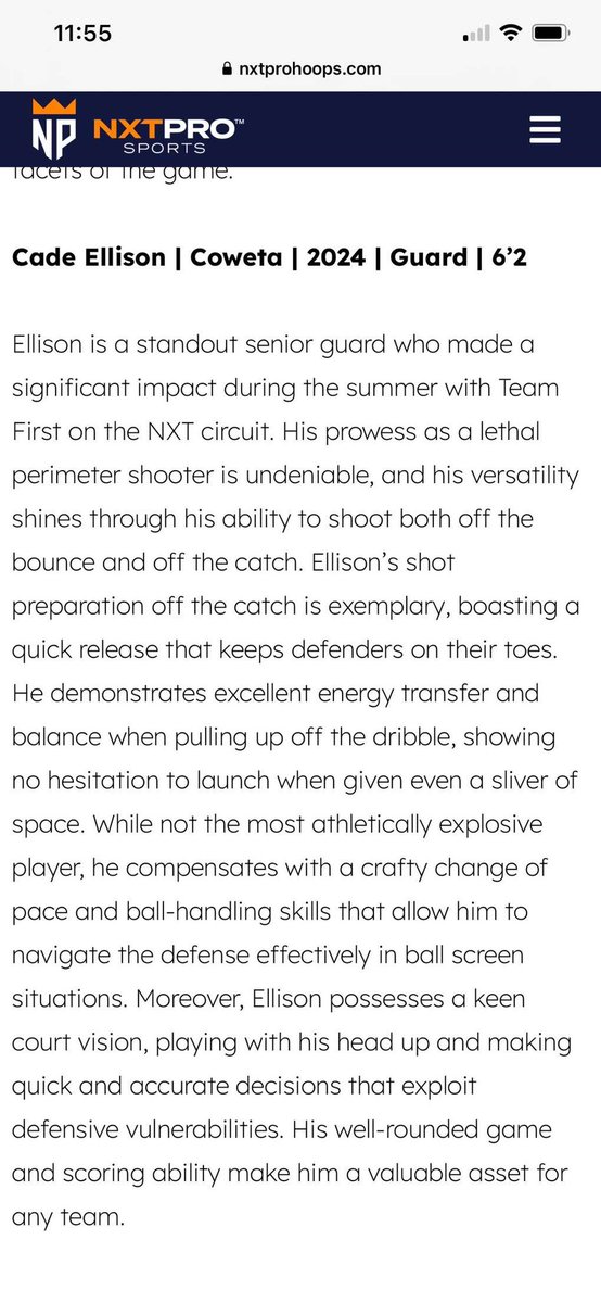 CadeEllison's tweet image. thank you @NxtProHoops for the write up!
@CHSCoachWat