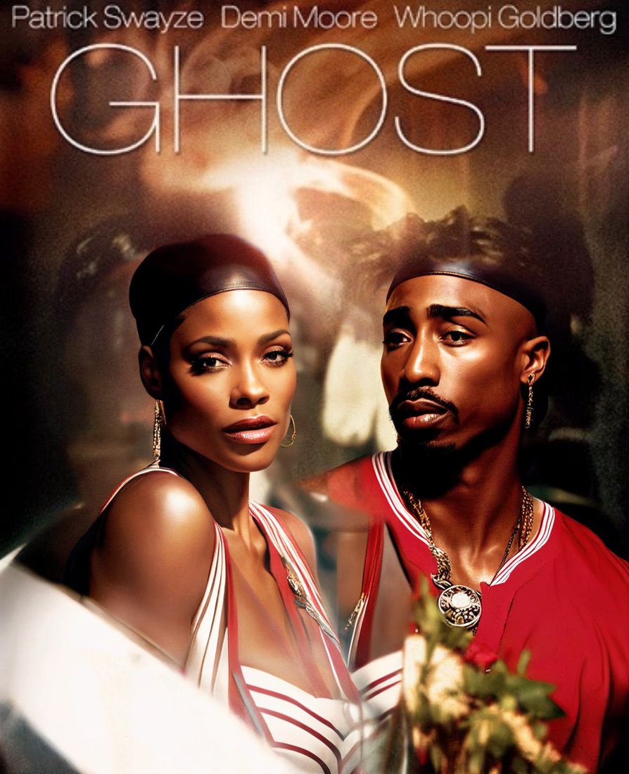 #jada and #2pac in ghost 2 #stablediffusion #SDXL