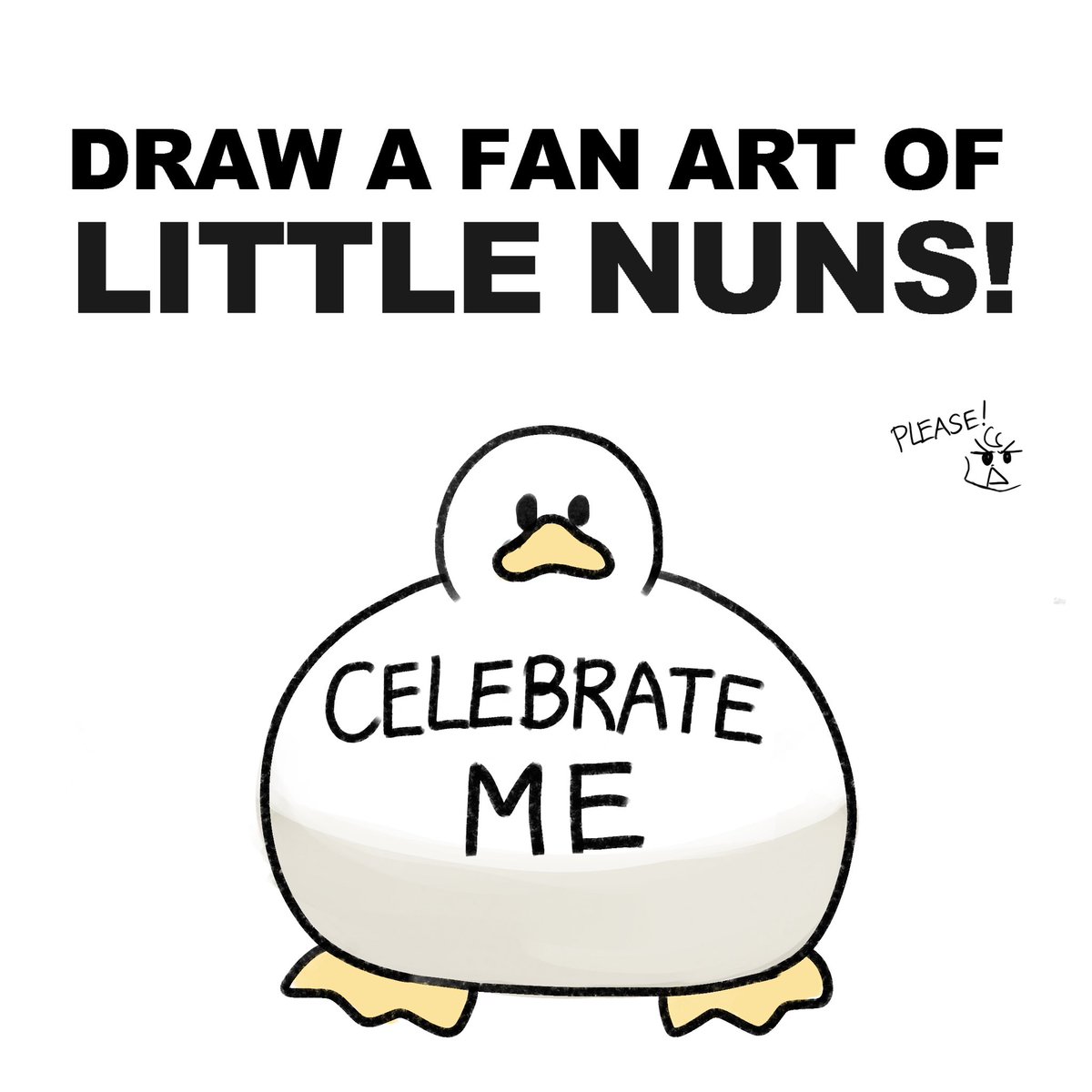 Little Nuns 1000th drawing is only 10 away!  So I have a request - I need you all to draw a Little Nuns celebration picture for me!  Please!🙇‍♂️🙇‍♀️  #LittleNuns