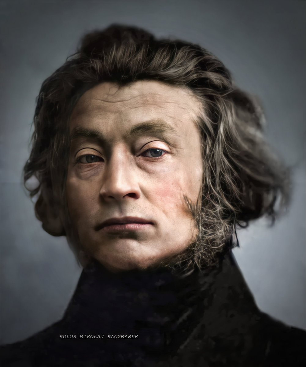 🇵🇱Adam Mickiewicz (1798 - 1855)

... Nasz naród jak lawa,
Z wierzchu zimna i twarda, sucha i plugawa,
Lecz wewnętrznego ognia sto lat nie wyziębi;
Plwajmy na tę skorupę i zstąpmy do głębi.