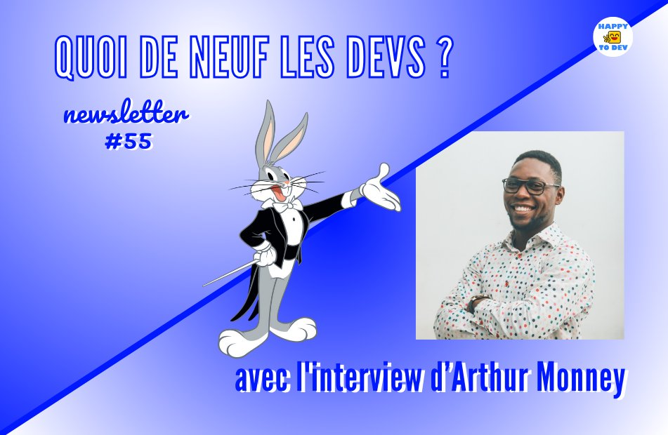 happytodev's tweet photo. Hello les devs, le numéro 55 de #QuoiDeNeufLesDevs est sorti vendredi.

Le menu et les liens dans le thread ci-dessous👇

Merci à @MonneyArthur  d'avoir accepté l'invitation!  

Abonne toi pour soutenir cette newsletter. C’est gratuit et sans spam!

RT plus qu'appréciés 🙏 💜 https://t.co/7biMe9plCU