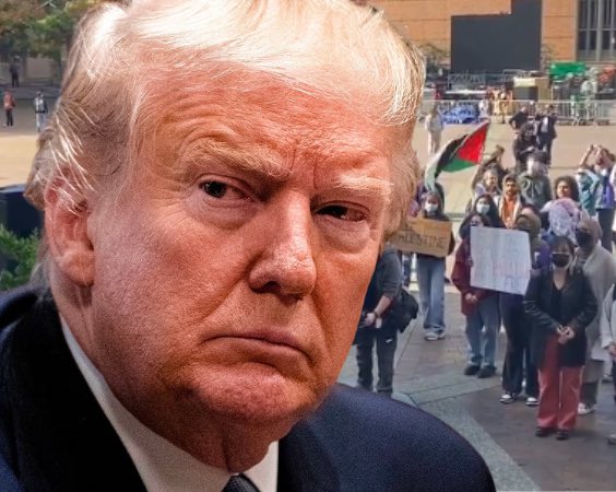 🚨| Trump pide que se prohíban los grupos de izquierda antiisraelíes y pro Hamas en las universidades estadounidenses. ⚠️ ¿Apoyas a Donald Trump?