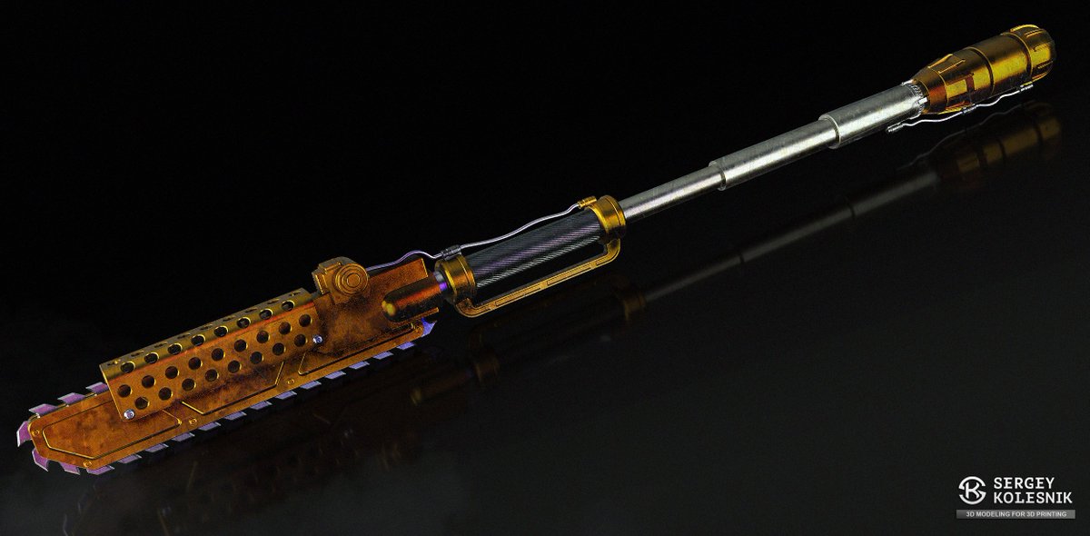 3dspicasso's tweet photo. Chainsaw Pike 3d model  here https://t.co/2vYfv6yPIM
from Solo: A star wars story 
 #starwars #replica #cosplay #scalemodel #3d #3dmodeling  #propmaking https://t.co/9Ne79OuniF