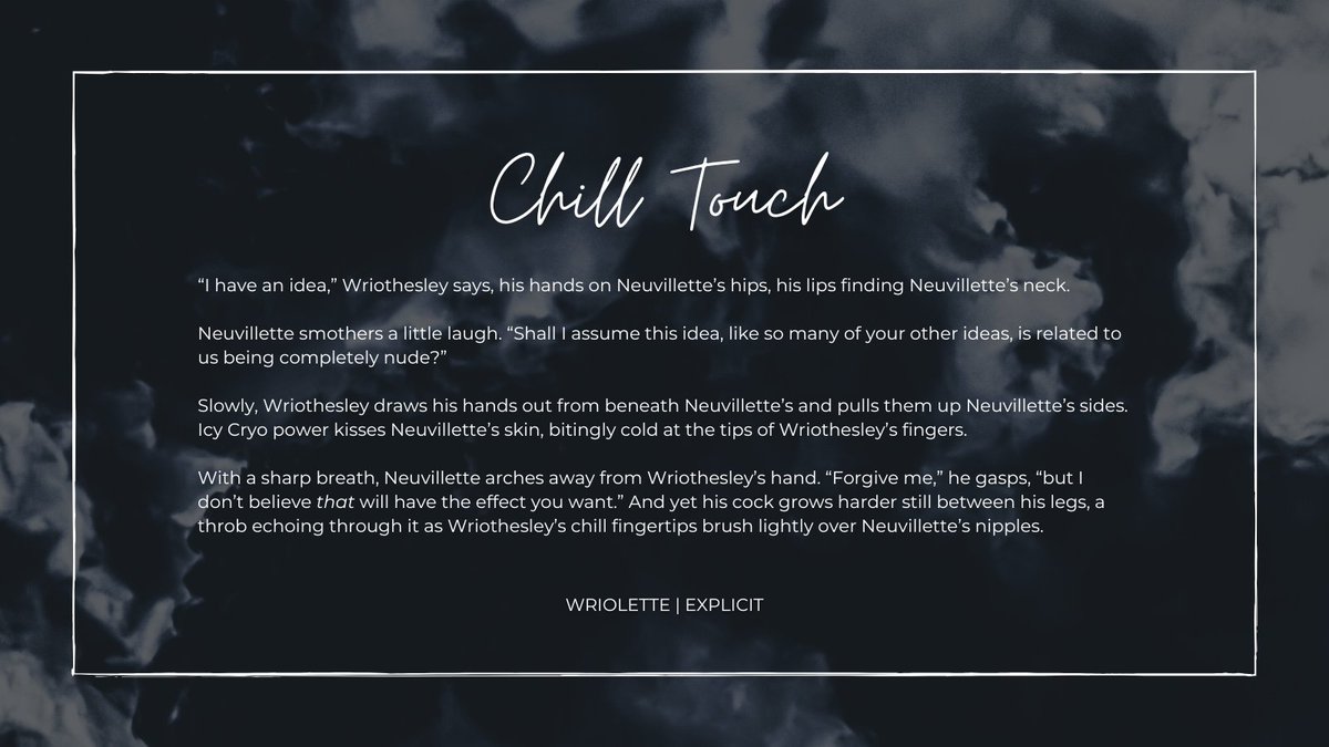 maleficarwrites's tweet photo. Chill Touch—Wriothesley uses his Cryo Vision on Neuvillette.
https://t.co/NPYhIplU8n
#wiolette https://t.co/eS8N72pEgQ