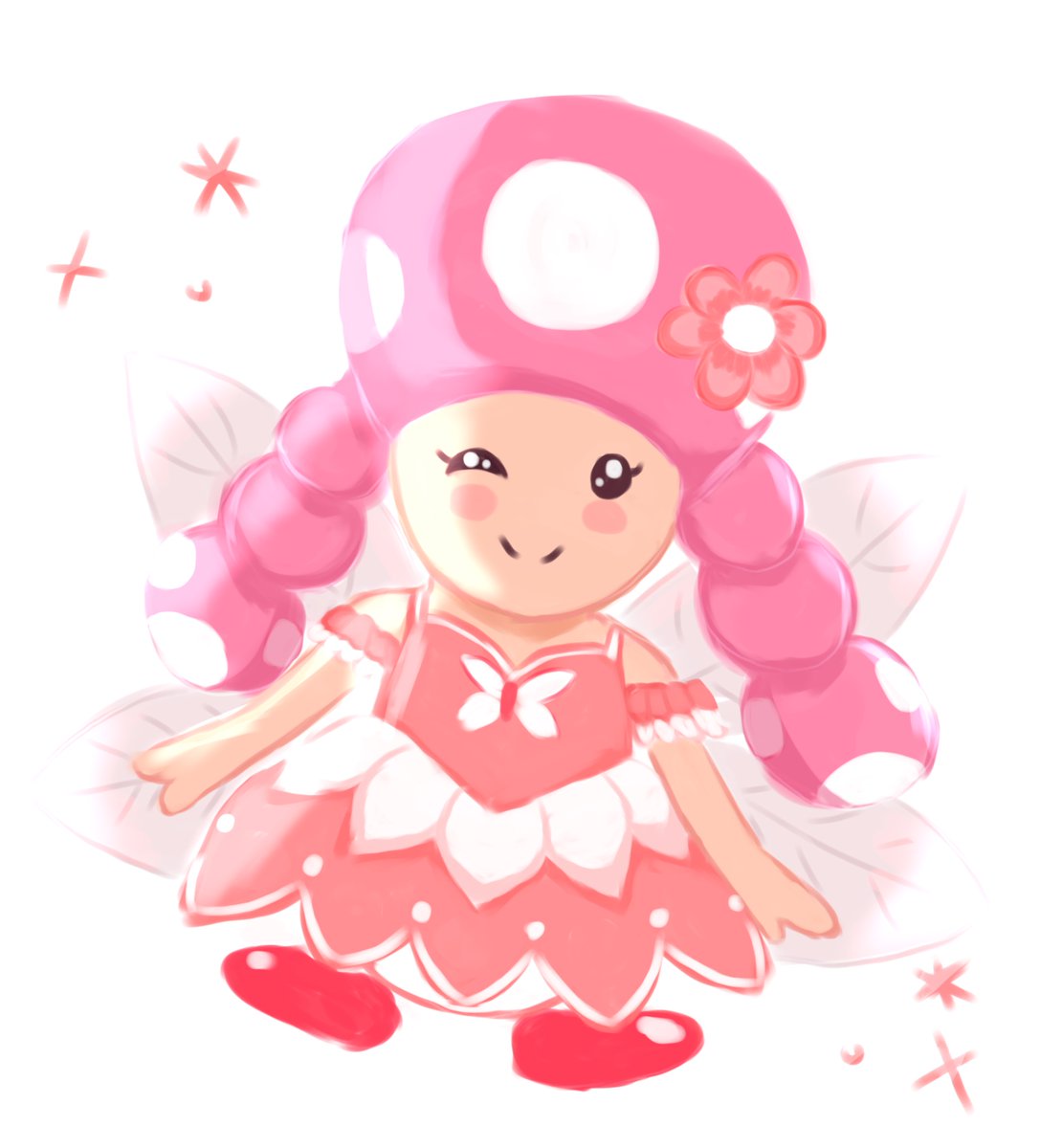 kinopeachette's tweet photo. fairy toadette! 🧚‍♀️🍄
#toadette #キノピコ https://t.co/qjRp5NNBhU