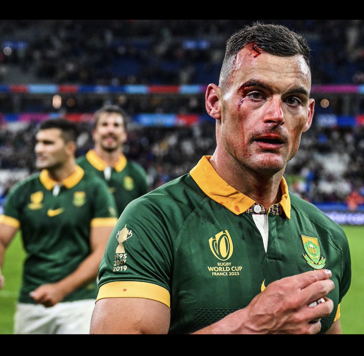 We are soooo proud of you @JesseKriel15 you played with every ounce of determination and passion today… not sure who man of the match was, but for us it was you 💯 incredible stuff 🇿🇦❤️