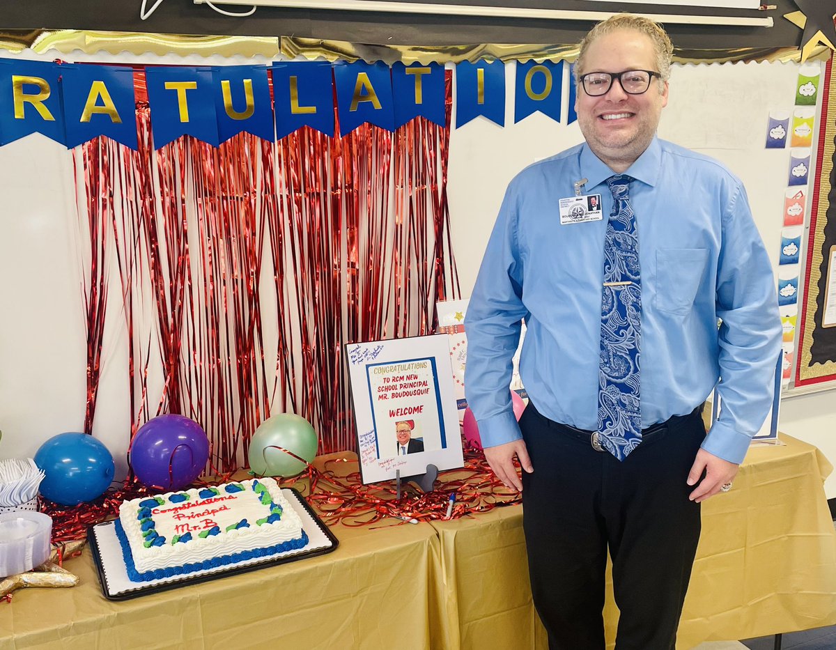 RMTZElem's tweet photo. As National Principal Month concludes, we want to wish a special welcome to our very own Mr. Boudousquie, whose leadership promises exciting new horizons for our school community. Together, we're shaping a brighter future! @BoudousquieM 🍎✨ #NewBeginnings #PrincipalAppreciation https://t.co/aNYuaRHRMD