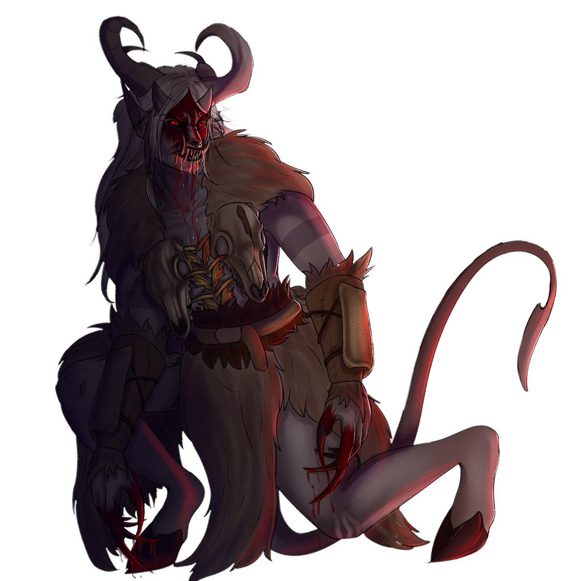 OG_CaptainSalt's tweet image. Annnnd Ruanne's bestial form whenever she rages.