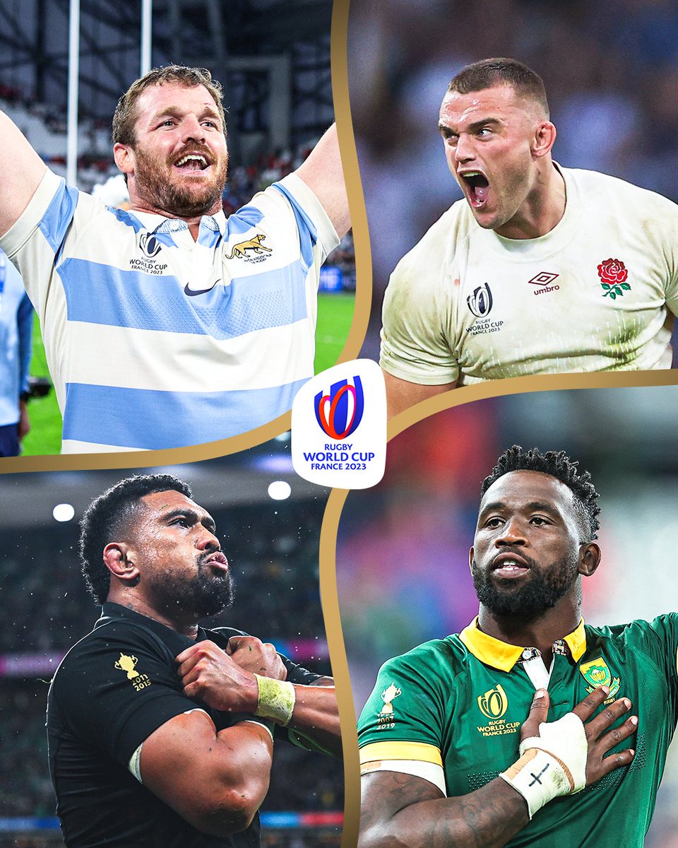 rugbyworldcup's tweet image. Four semi-finalists, four continents represented 🌍

#RWC2023