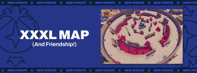 FightixWorld's tweet photo. 🗡️Fightix V1.5 Update🗡️
We added XXXL Map for getting arena experience! Another new updates:
🎲3x the size of the current biggest map, 5 unique POIs and lots of unique battle arenas!
🏜️We're experimenting with a whole bunch of new design philosophies so make sure to drop us feedback in ⁠Map Feedback!

Follow Fightix! Be strong! Chill in the best P2E!😎