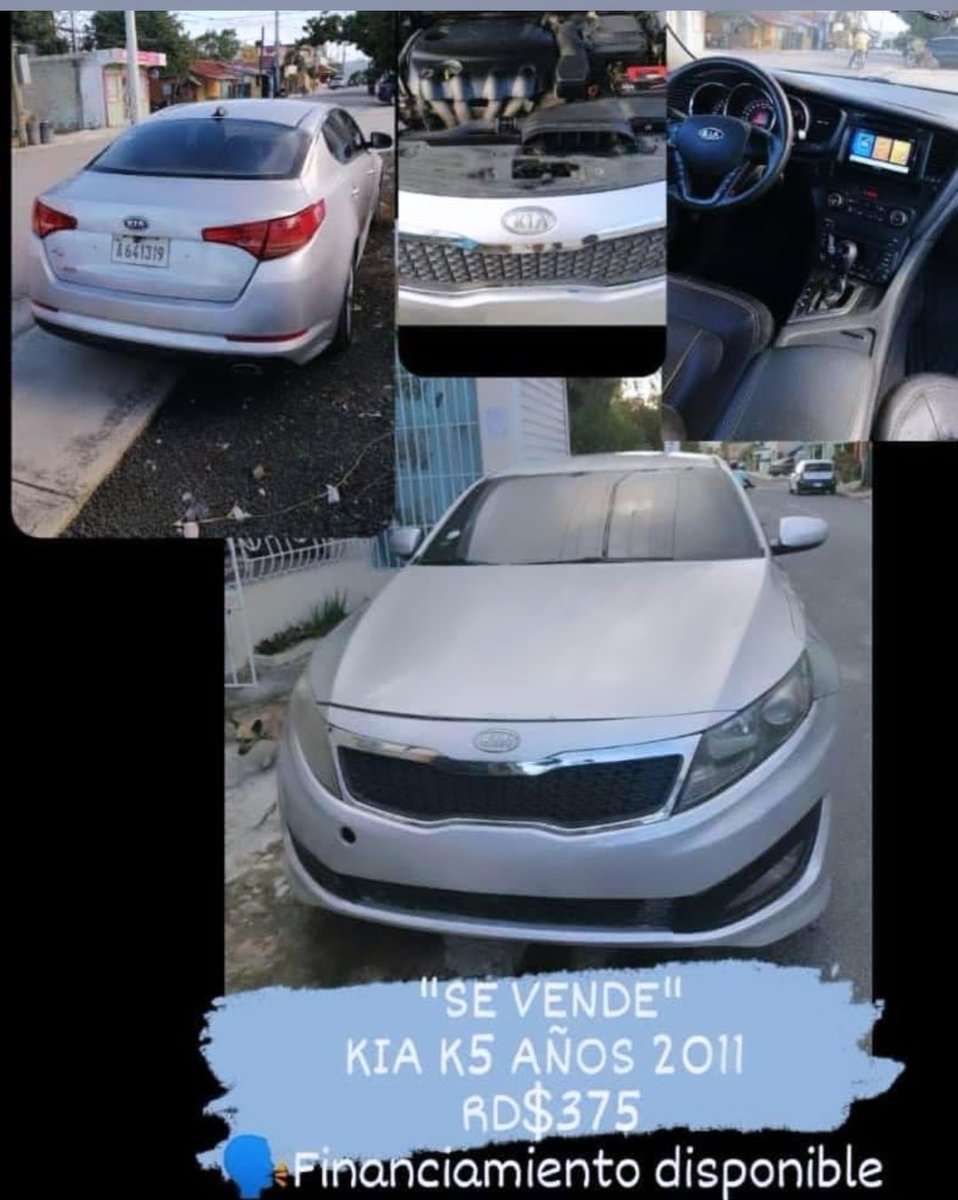luisrpe's tweet photo. LO VENDO! 
LA ALTAGRACIA, HIGÜEY. 
Kia K5 AÑOS 2011 
(Necesita Un Dueño)
$375 (Negociable) 
🗣️FINANCIAMIENTO DISPONIBLE https://t.co/iqjn8ZJihL