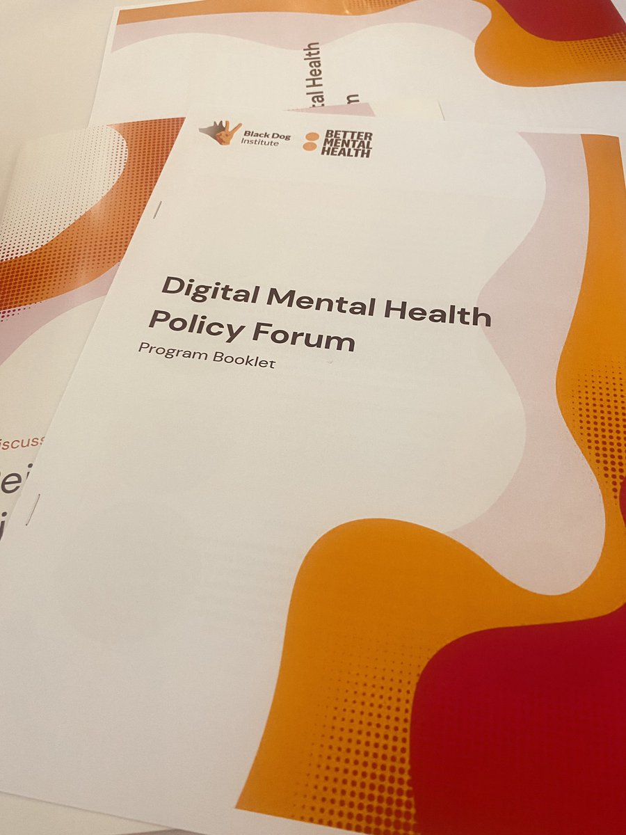 Looking forward to joining the discussion on supporting and implementing evidence based #digitalmentalhealth services @thiswayupau @blackdoginst @StVHealthAust @healthgovau