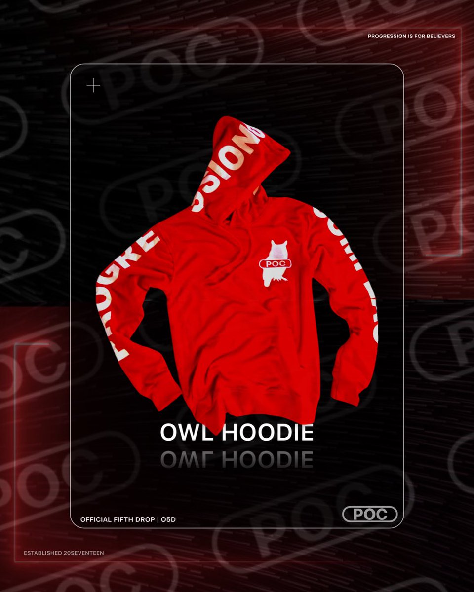 pocpoint's tweet photo. Check out our #pocathletic Red Owl Hoodie | Available online now. https://t.co/SRn6TPrUFw