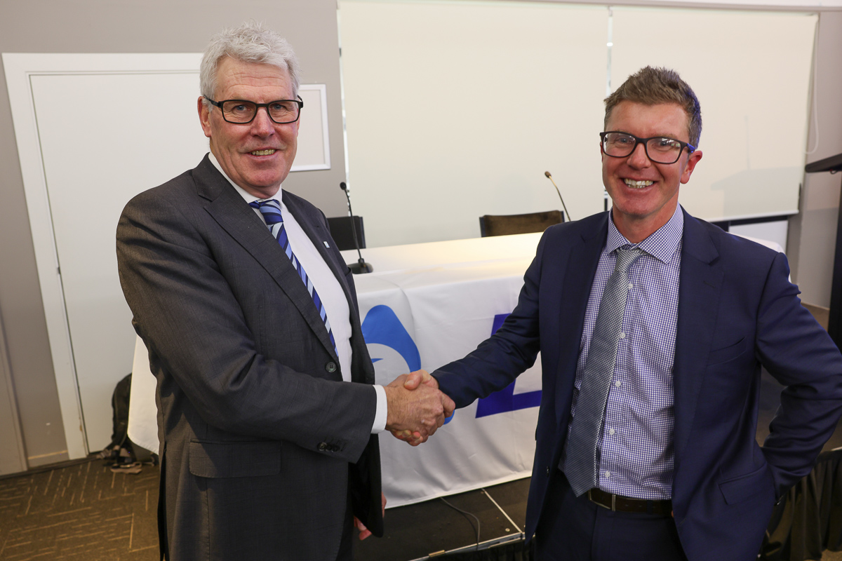 LIC (@licnz) on Twitter photo At the close of our Annual Meeting last week, we officially welcomed Corrigan Sowman (<a href="/gbdairylad/">Corrigan Sowman</a>) as our new Board Chair and acknowledged the significant contribution Murray King (<a href="/muzz_kingsway/">Murray King</a>) has made during his 14 years of service to our co-op.
📰: lic.co.nz/news/lics-annu… At the close of our Annual Meeting last week, we officially welcomed Corrigan Sowman (<a href="/gbdairylad/">Corrigan Sowman</a>) as our new Board Chair and acknowledged the significant contribution Murray King (<a href="/muzz_kingsway/">Murray King</a>) has made during his 14 years of service to our co-op.
📰: lic.co.nz/news/lics-annu…