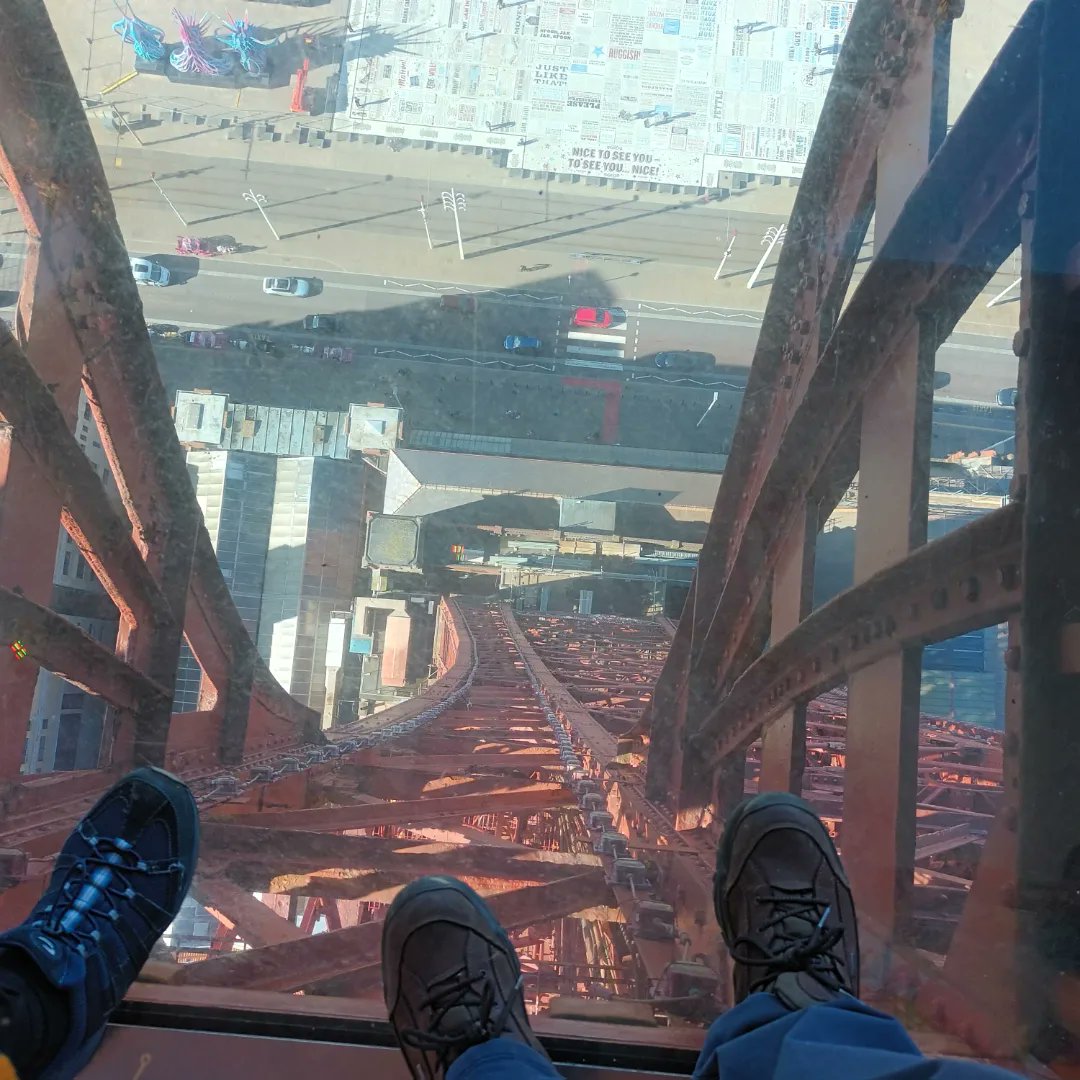 CmMorthin's tweet photo. Blackpool Tower October  2023,could see Eryri mountains and the Isle of Man,used as a radar station for the RAF in WW2,a first for me in Blackpool. #Blackpool #pleasurebeach #tower https://t.co/Mii0WCTfZN