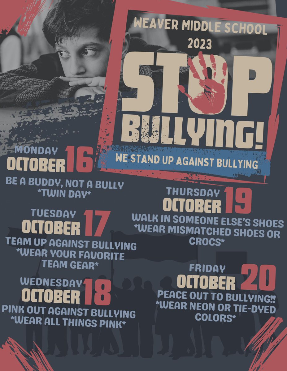 Nole Nation October 16th - 20th is Bullying Prevention Week.  Monday, October 16th is Twin Day!!