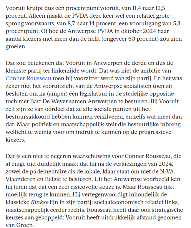 charlielepaige's tweet photo. "Dat is een niet te negeren waarschuwing voor Conner Rousseau" schrijft @walterpauli #Vooruit #PVDA #links #flinks
https://t.co/rtpwzRAvow https://t.co/AVwLmfgK8I