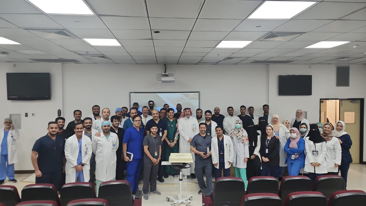 sas___ksa's tweet photo. افتتحت  @sas___ksa بالتعاون مع  قسم التخدير  فعاليات #اليوم_العالمي_لطب_التخدير #anesthesia_world_day  بلقاء صباحي ضم كلاً من استشاريي واخصائيي ومتدربي الزماله والبورد السعودي لطب التخدير بالمدينه الطبية الجامعيه 
#حياكم https://t.co/Z7kjpBfFSx