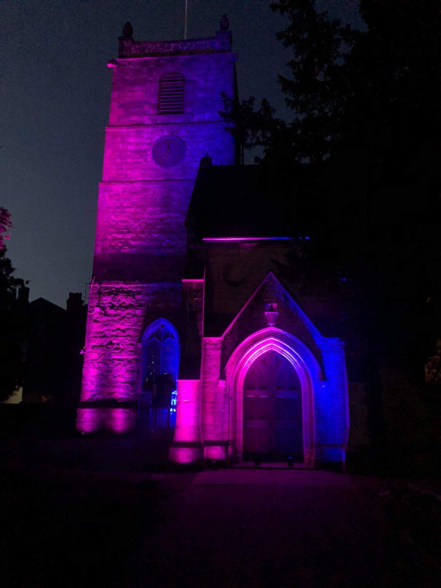 ORB_SL's tweet image. Joining in with the #WaveOfLight tonight for Baby Loss Awareness week. 
St Collens Church, Llangollen