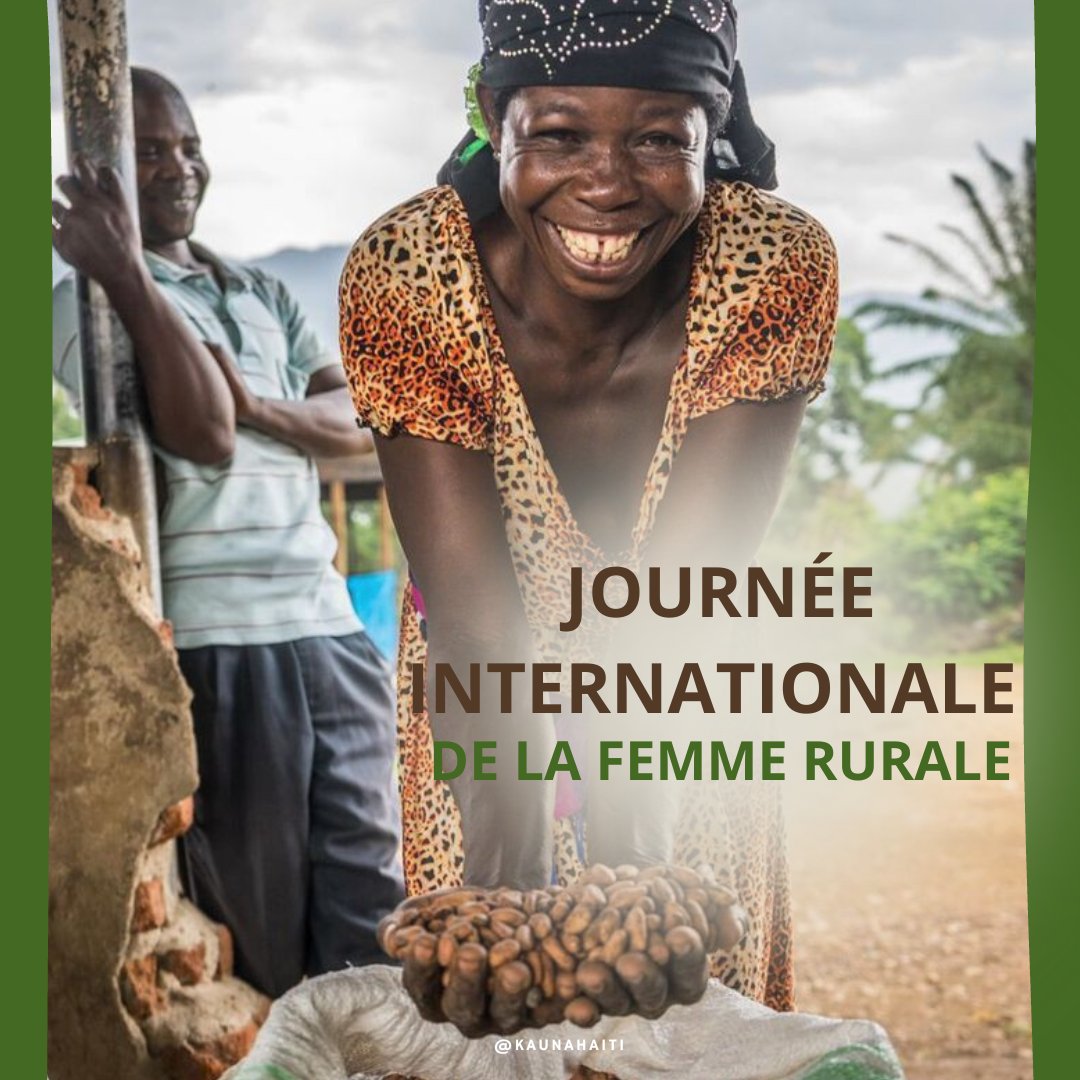 kaunahaiti's tweet photo. #InternationalDayofRuralWomen👩🏿‍🌾👩🏻‍🌾👩‍🌾Célébrons aujourd'hui les femmes qui incarnent l'essence des communautés rurales. Leur dévouement et leur résilience sont les germes d'un changementpositif.
#Kauna s'engage pour une inclusion, particulièrement dans la région de la Grand'Anse. https://t.co/YGkeqJWMqA