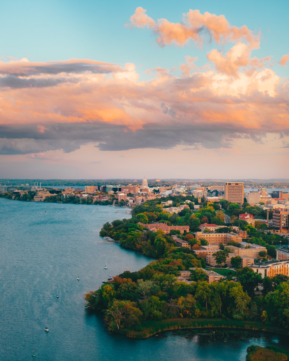 Caught a beautiful sunset over Madison