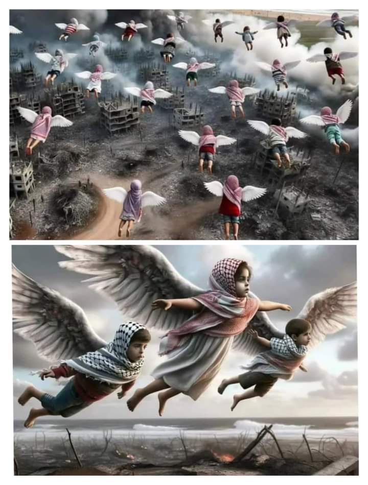 They all are flying in the heavens