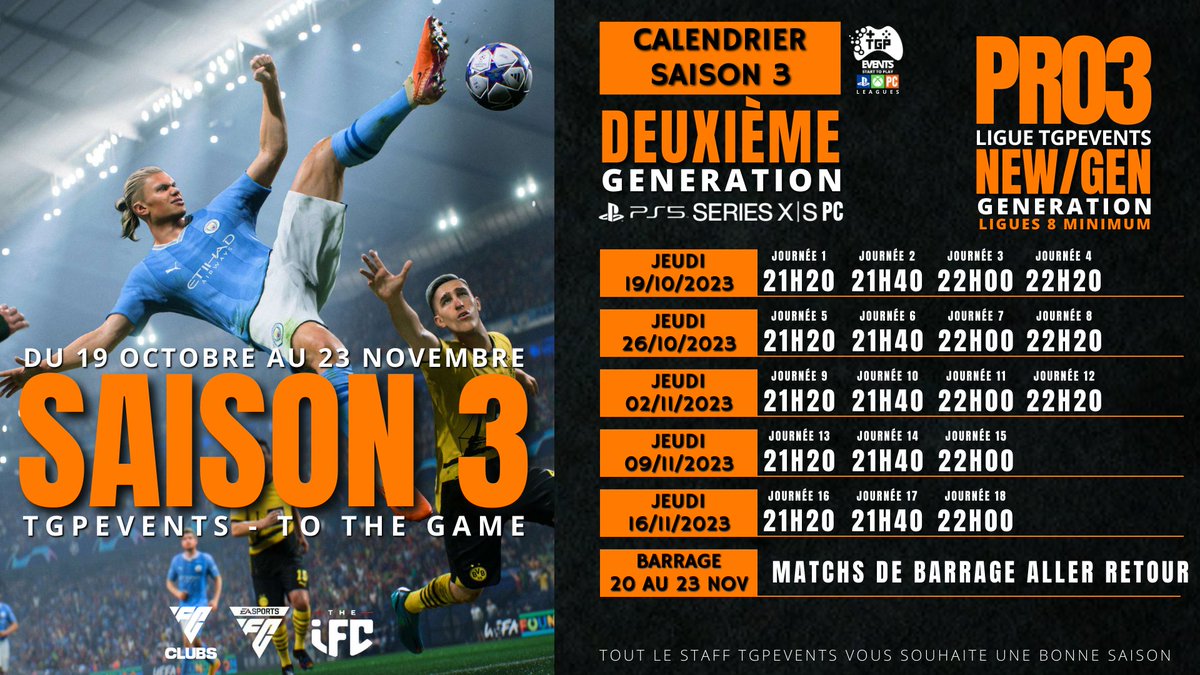 🚀 C'est le coup d'envoi tant attendu : la "TGP Event League" est prête à démarrer ! 🎮🏆

📆 Rendez-vous le JEUDI 19 OCTOBRE !

Soutenez "Rising Flames" dans cette aventure passionnante dès le début ! 🔥💪 #TGPEventLeague #eSport #RisingFlames 🚀