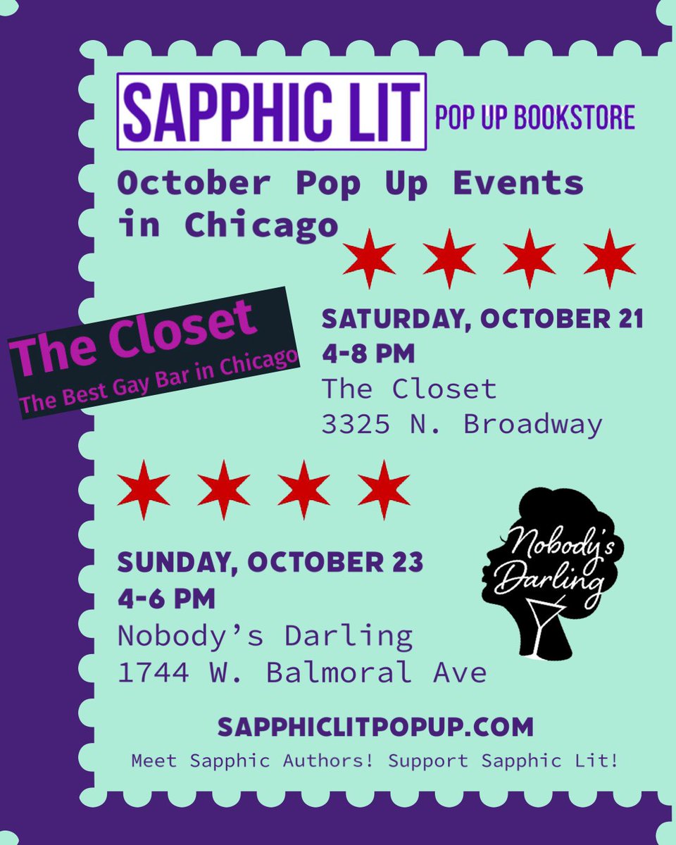 Next weekend... here we come, Chicago!! #sapphiclit #sapphic #lgbtqia