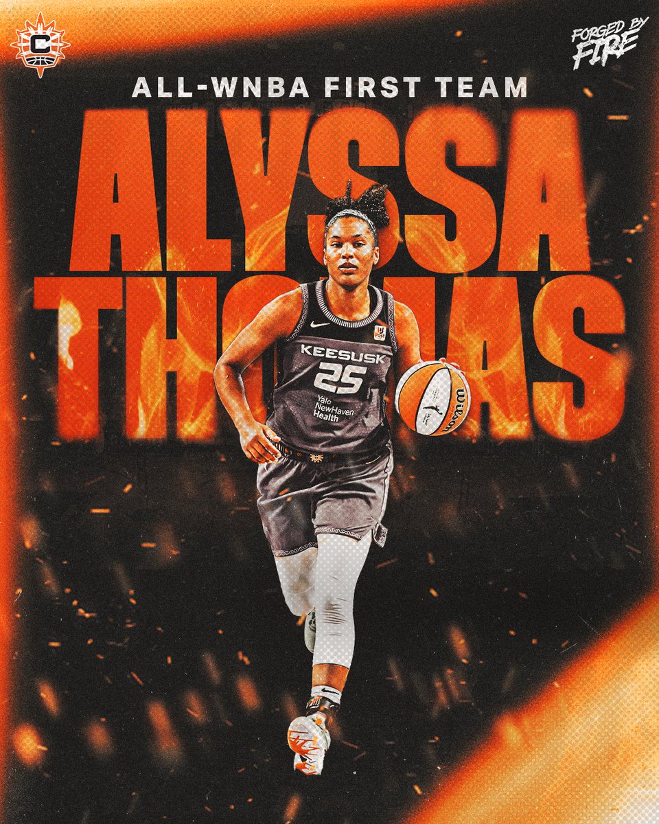The best of the best.

Alyssa Thomas has been named to the All-WNBA First Team!

#CTSun | #ForgedByFire 🔥