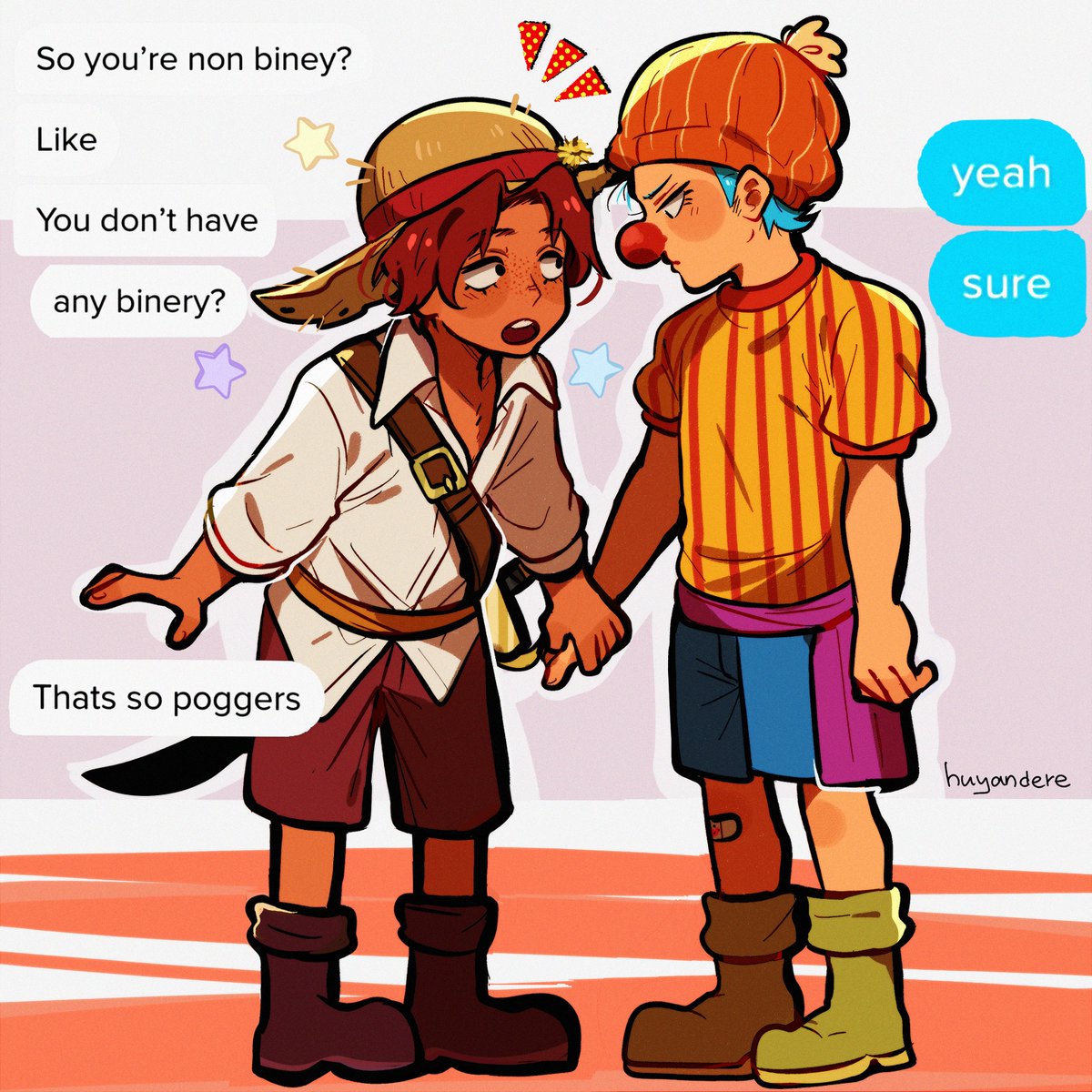 blue hair and pronouns
#ONEPIECE