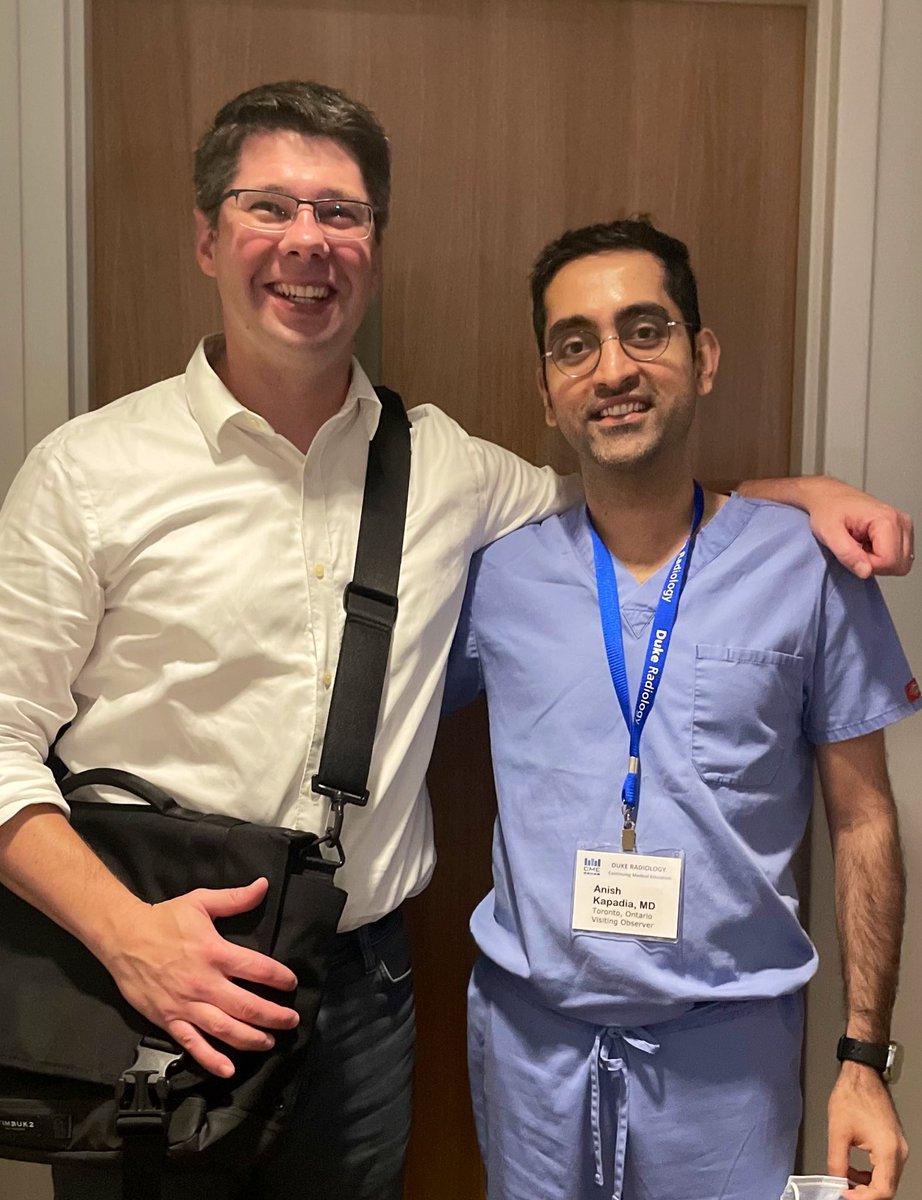 It was a pleasure to host Anish Kapadia from Toronto, Canada this past week to learn techniques in diagnosis and treatment of spinal CSF leak! 🇨🇦🇺🇸