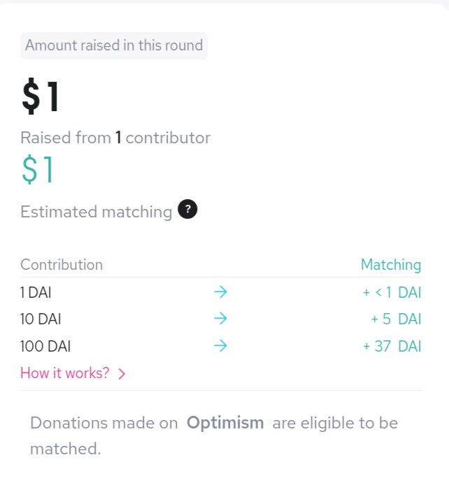 Every donation counts!

Thank you <a href="/SteeTweets/">Stee</a> for sharing your superb knowledge and for being the first to support OpenCann in this round ✨💚✨

Learn more and donate to projects in the current #QF matching round at:
giveth.io/project/openca…