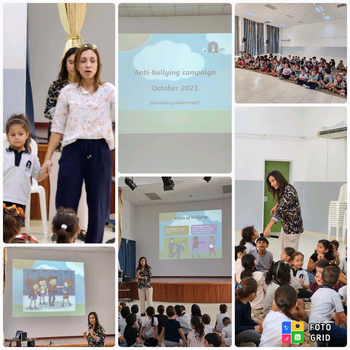 Maysaa Assi (@assimaysaa) on Twitter photo October is the World Bullying Prevention Month.
An assembly was held in HHHS auditorium to ensure that learners are learning in a supportive, caring, and safe environment without fear of being bullied.
<a href="/AyaWehbii/">Aya Wehbi</a> <a href="/Hhhsinfo/">Houssam Hariri HS</a> <a href="/TawilNoor/">Noor Taweel</a> <a href="/sashgh/">Sasha Ghosn</a> <a href="/Hiba_j_b/">Hiba Jalal Eddine</a> October is the World Bullying Prevention Month.
An assembly was held in HHHS auditorium to ensure that learners are learning in a supportive, caring, and safe environment without fear of being bullied.
<a href="/AyaWehbii/">Aya Wehbi</a> <a href="/Hhhsinfo/">Houssam Hariri HS</a> <a href="/TawilNoor/">Noor Taweel</a> <a href="/sashgh/">Sasha Ghosn</a> <a href="/Hiba_j_b/">Hiba Jalal Eddine</a>