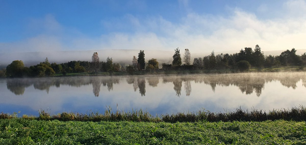 Je viens de voir un reportage sur le gigantisme des nouveaux gratte-ciel américains. 
Je préfère mon univers paradisiaque, près de #Dieppe
en #Normandie
Photo prise ce matin juste avant un trail organisé au profit de la coopérative du regroupement scolaire de Torcy-le-Petit (76)