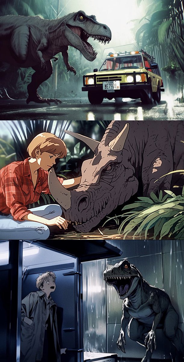 niji stills from jurassic park (1993)