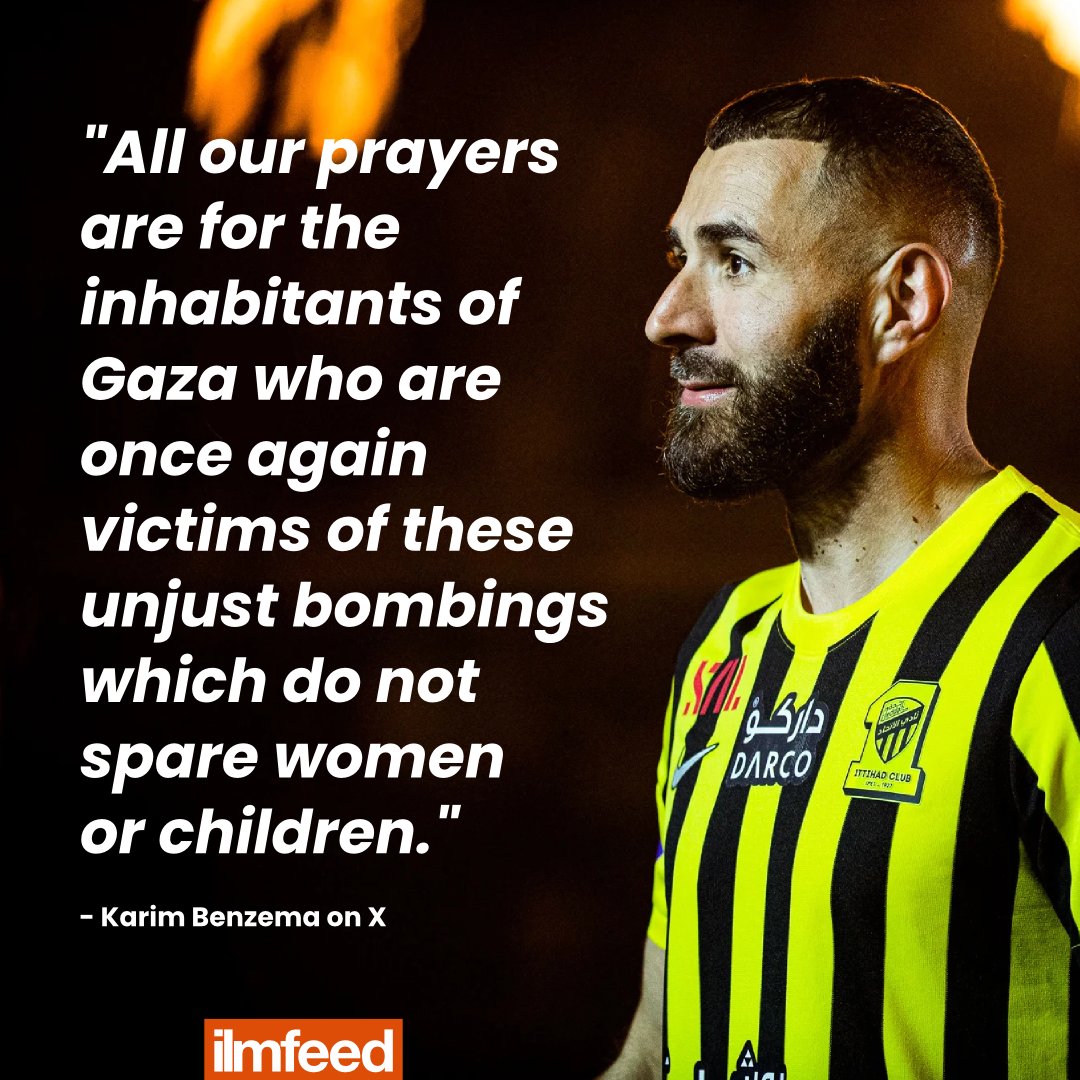 Karim Benzema speaks up for Gaza.