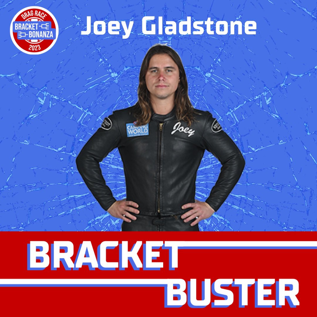 And our final #BracketBuster of round 1 at the #FallNats goes to J. Gladstone, when he defeated @kclontzracing, shattering 75% of Pro Stock Motorcycle brackets. 🔥