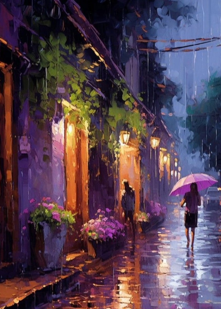 Rainy Evening . By Laila Linnet