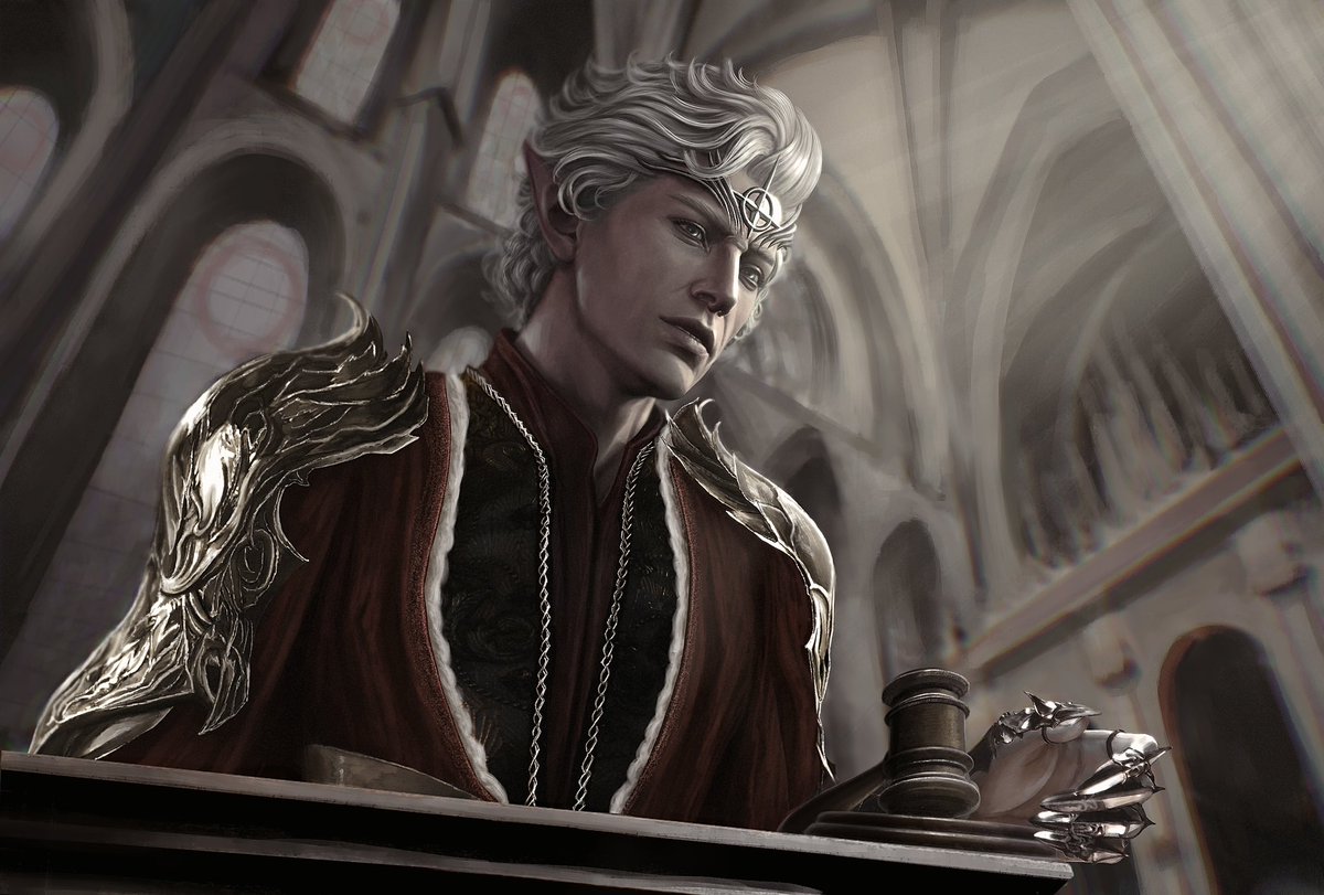 Magistrate Astarion

or it’s started with me wondering about his pre-vampire eye colour and it turned into an art💀 

#BaldursGate3 #BG3 #Astarion