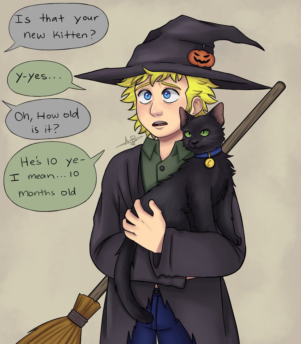AnimatorBonnie's tweet photo. Guys, there’s something suspicious about this kitten 🤔
#SouthPark #TweekTweak #CraigTucker #spcreek #witchtweek #catcraig https://t.co/GKkWsy9spo