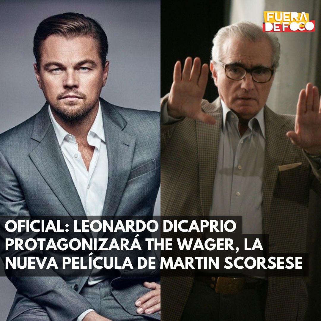 ¡TRABAJARÁN JUNTOS OTRA VEZ! 🎬 #LeonardoDiCaprio será protagonista de #TheWager, la nueva película de #MartinScorsese basada en la obra se #DavidGrann. Esta será la séptima cinta en la que el actor y director trabajen juntos 🎥
