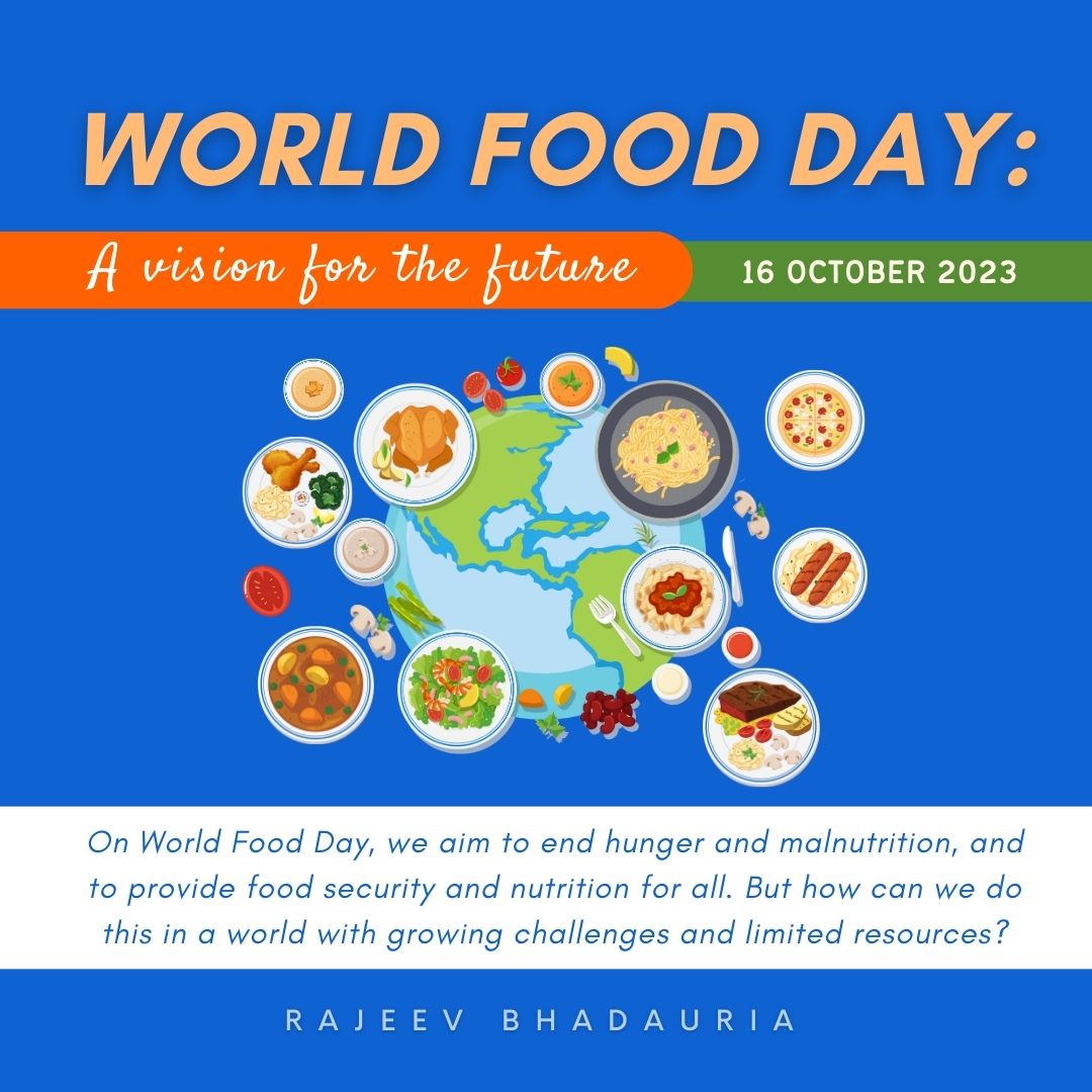 rajrbhadauria's tweet image. On World Food Day, we aim to end hunger and malnutrition, and to provide food security and nutrition for all. But how can we do this in a world with growing challenges and limited resources?

#WorldFoodIndia2023 #sdggoals #UNDP